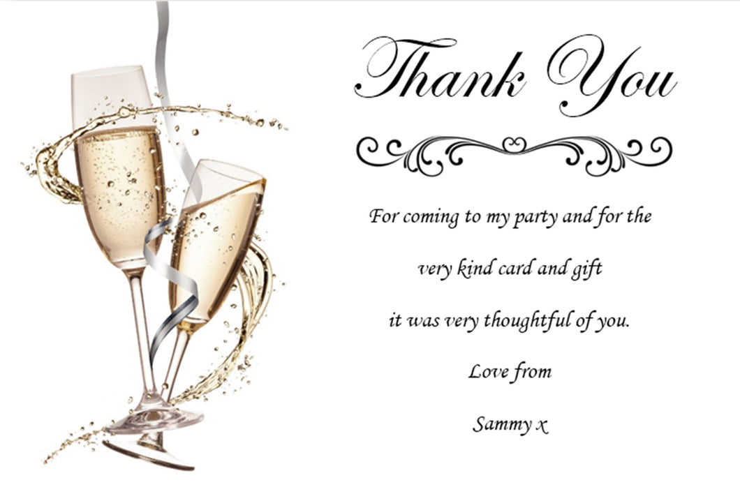 Elegant Birthday Thank You Cards Ref TH2